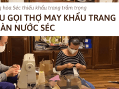 Kêu gọi thợ may khẩu trang toàn nước Séc và ủng hộ tài chính kêu gọi thợ may khẩu trang toàn nước séc