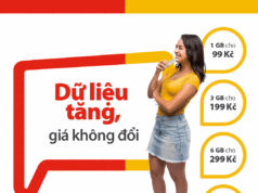 Tăng dung lượng dữ liệu cho 2 gói dữ liệu DATA XL và XXL và giữ nguyên giá cũ