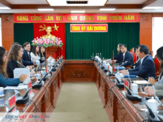 Hải Dương tiếp đoàn công tác Cộng hòa Séc đẩy mạnh hợp tác của tỉnh trên nhiều lĩnh vực