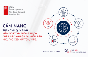 Ra mắt cẩm nang hỗ trợ chủ cửa hàng Việt tại Séc tuân thủ quy định về HHC, Kratom, CBD và vape